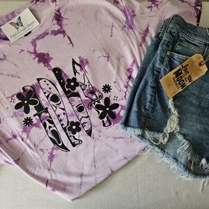Spooky Halloween Tie Dye Tee Shirt